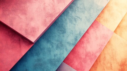 Abstract Colorful Background of Textured Overlapping Sheets