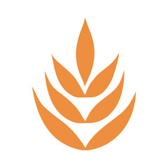 Abstract Organic Leaf Shape