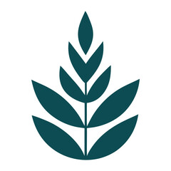 Abstract Organic Leaf Shape