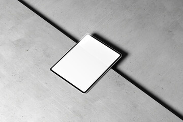 Tablet Mockup Template with Minimalist Background for Branding and Design Presentations

