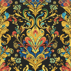 The colorful seamless pattern