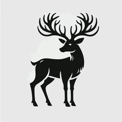 Deer silhouette vector image