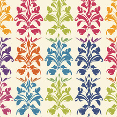 The colorful seamless pattern
