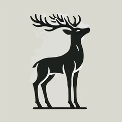 Deer silhouette vector image