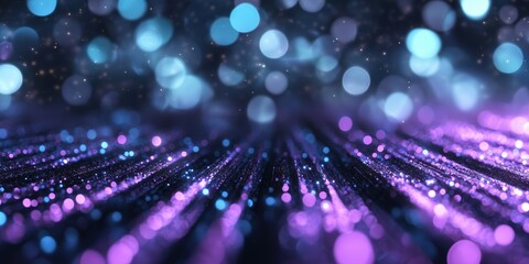 Fototapeta premium 色鮮やかな光の粒が織りなす幻想的な空間での輝きの瞬間