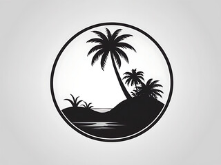 silhouette of a person on the beach