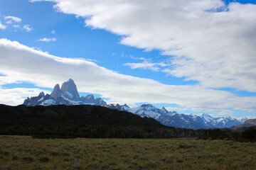 Fitz Roy landscape with sky and clouds