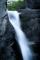 waterfall in the mountains