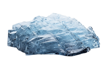 Ice Melting on a Sunny Beach Day