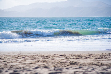 Light Waves coming into the sand