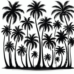 Icon palm tree vector image