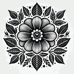 Flower of serenity vector image