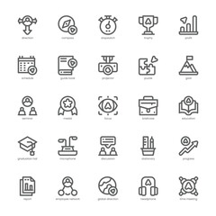 Workshop Icon pack for your website, mobile, presentation, and logo design. Workshop Icon outline design. Vector graphics illustration and editable stroke.