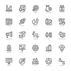 Workshop Icon pack for your website, mobile, presentation, and logo design. Workshop Icon outline design. Vector graphics illustration and editable stroke.