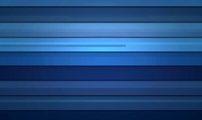 Fototapeta premium Gradient bands blend baby blue into midnight blue, creating a serene horizontal design