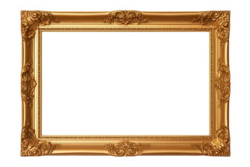 Decorative Gold and Wood Picture Frame