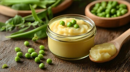 Delicious Homemade Pea Puree for Baby 