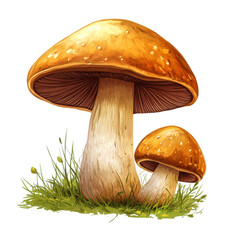 Boletus Mushroom Isolated on transparent background