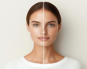 Before to after Skin moisturized with a lightweight cream and enhanced with a radiant BB cream for an effortless elegance