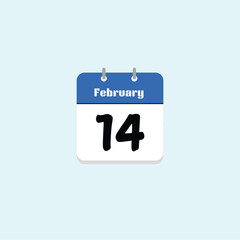 February 14th: Date, Calendar, Day