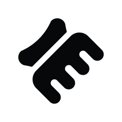 hair clip icon. vector glyph icon for your website, mobile, presentation, and logo design.