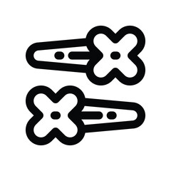 brooch icon. vector line icon for your website, mobile, presentation, and logo design.