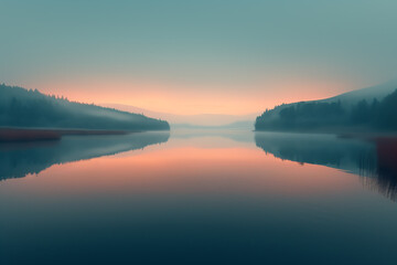 Fantastic lake background