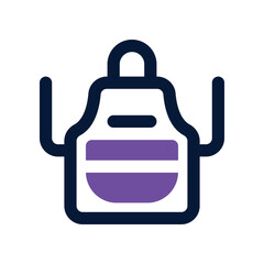 apron icon. vector dual tone icon for your website, mobile, presentation, and logo design.