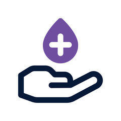 Fototapeta premium hand cream icon. vector dual tone icon for your website, mobile, presentation, and logo design.