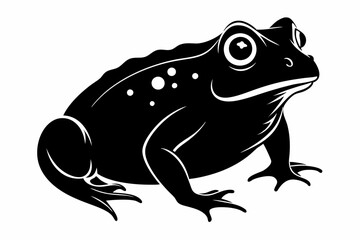 Toad silhouette vector art. Frog silhouette vector illustration. Frog silhouette vector. Frog silhouette

