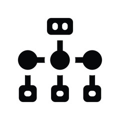 organization icon. vector glyph icon for your website, mobile, presentation, and logo design.