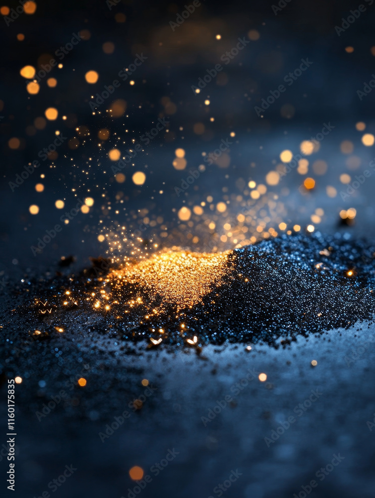 Poster mesmerizing blend of shimmering particles creating magical effect