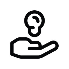 solution icon. vector line icon for your website, mobile, presentation, and logo design.