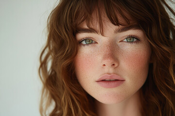 Naklejka premium close up portrait of a woman 