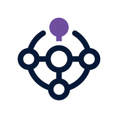Obraz premium network icon. vector dual tone icon for your website, mobile, presentation, and logo design.
