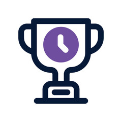 trophy icon. vector dual tone icon for your website, mobile, presentation, and logo design.