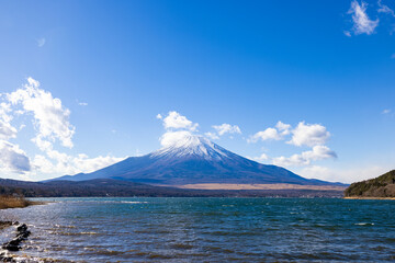 山中湖から見る富士山