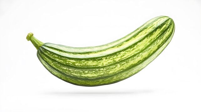 Falling Pointed Gourd isolated on a white background