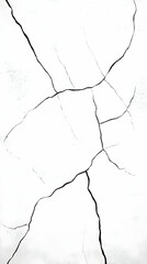 Obraz premium Cracked white wall texture background; distressed surface ideal for design.