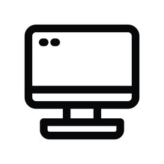 computer icon. vector line icon for your website, mobile, presentation, and logo design.