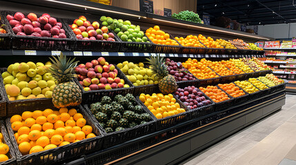 fruits at the display