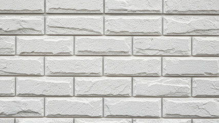 Fototapeta premium White brick wall texture background