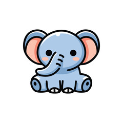 cute elephant vector illustration