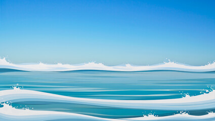 a calm ocean for background use