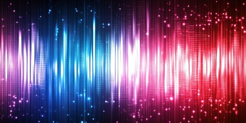 音波の視覚化とカラフルなデザインが生み出す鮮やかな効果