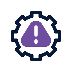 Obraz premium risk management icon. vector dual tone icon for your website, mobile, presentation, and logo design.