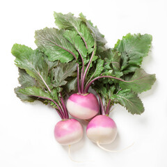 冬野菜の小カブはあやめ雪という京野菜