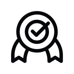 award icon. vector line icon for your website, mobile, presentation, and logo design.