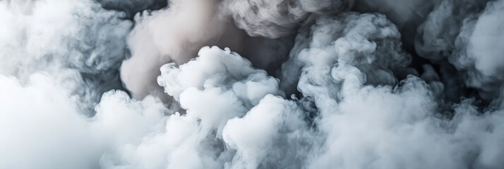 Obraz premium Abstract smoke clouds in gray and white tones.