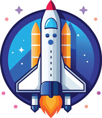 Fototapeta premium space shuttle vector